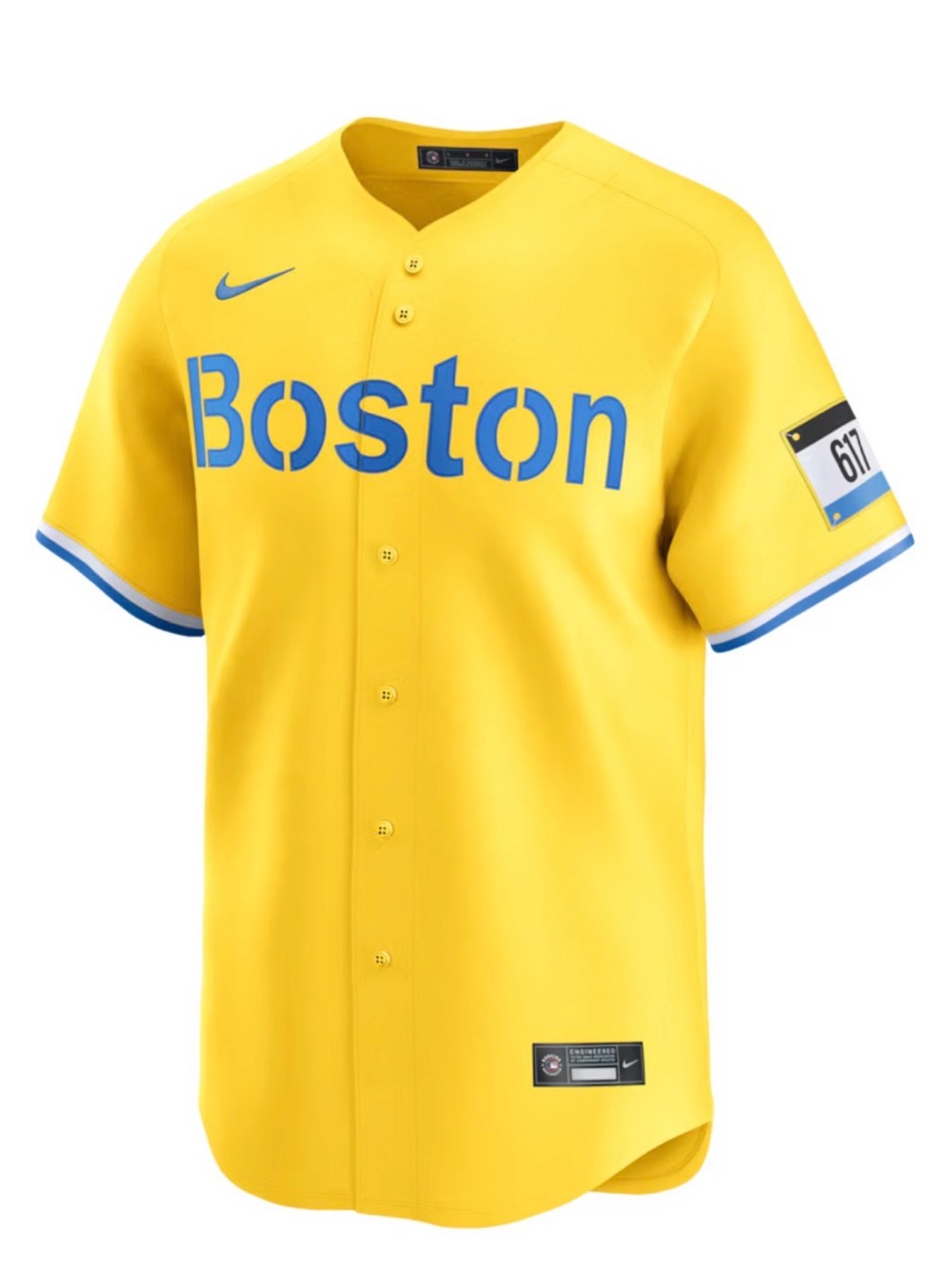 Boston Red Sox Nike Gold City Connect Limited Jersey XL 617 Patch Rare